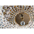 Plafoniera clasica cristal alama Aur 24k 6xE14/40W, Sheraton DLU-2327/6/45 Gold Orion